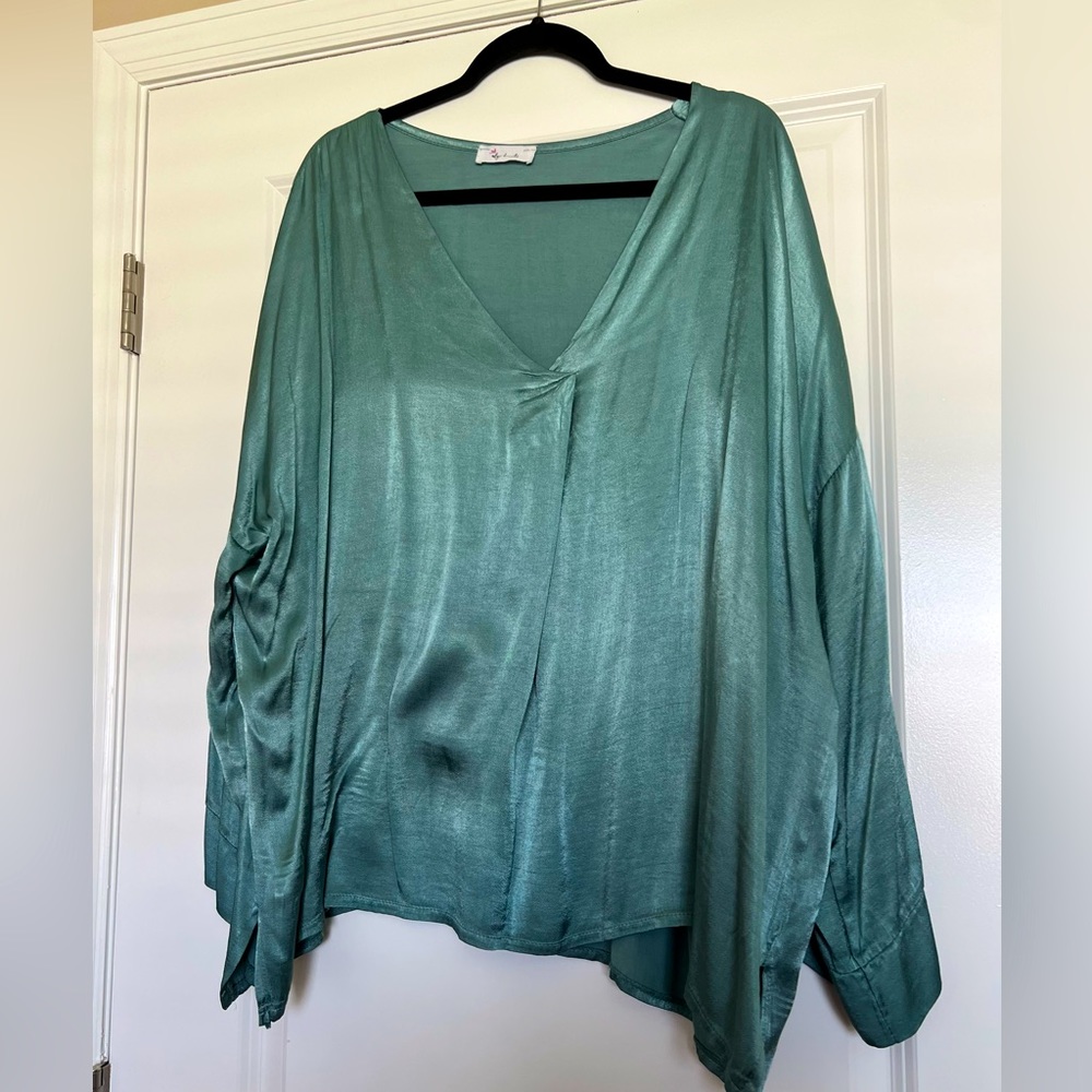 OSFM Satin oversized fit blouse